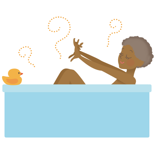African Lady in a Bath