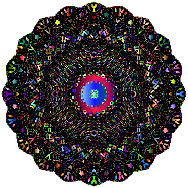 Crimson Eye Mandala Chromatic