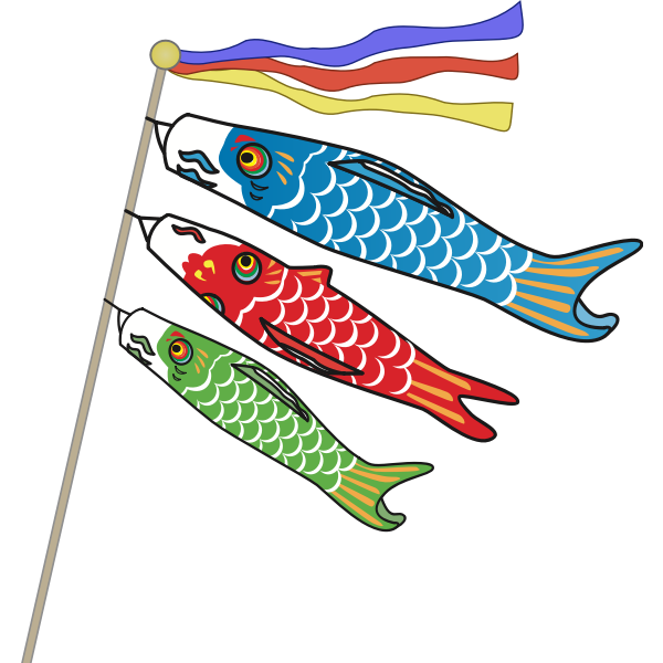 Isolated Carp Streamers