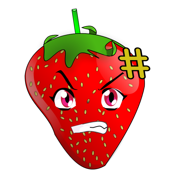 Angry strawberry