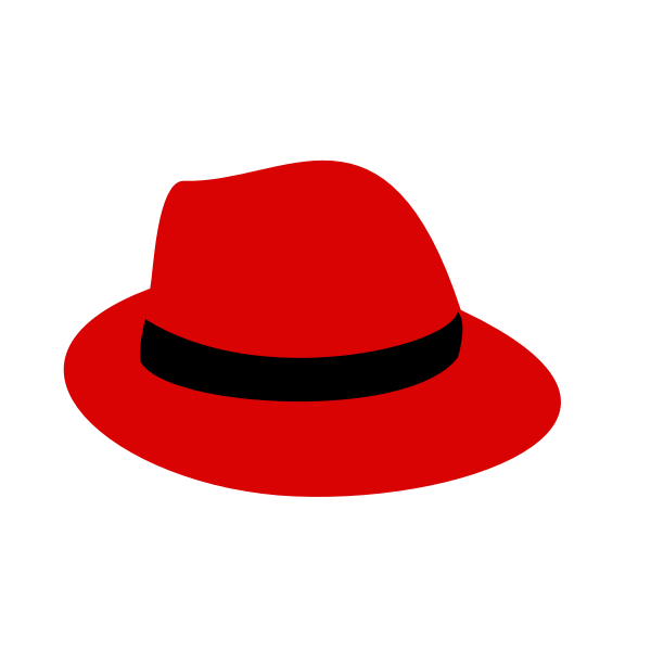 flatten red fedora