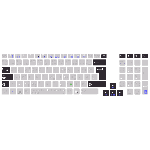 Layout editor with bÃ©po keyboard Asus K93SM