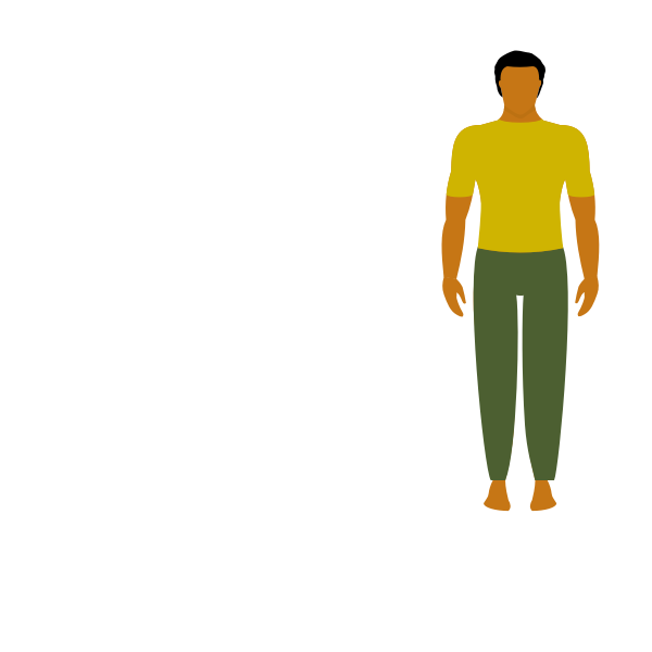 Man in yellow shirt