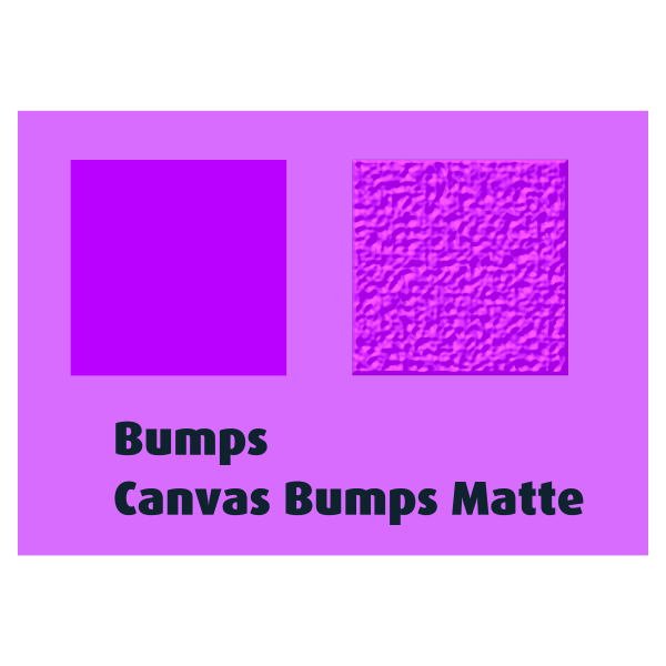 Bumps Canvas Bumps Matte