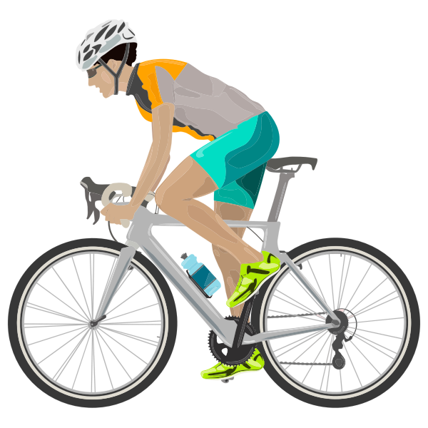 Cyclist Color Art