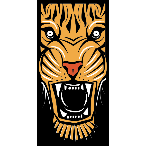 Roaring tiger