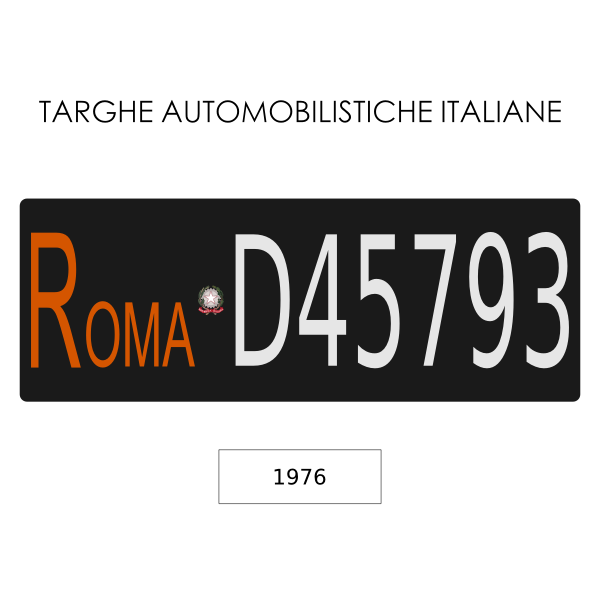 Italian car plates #4