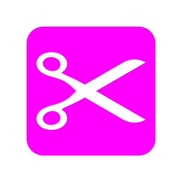 Scissors pink logo