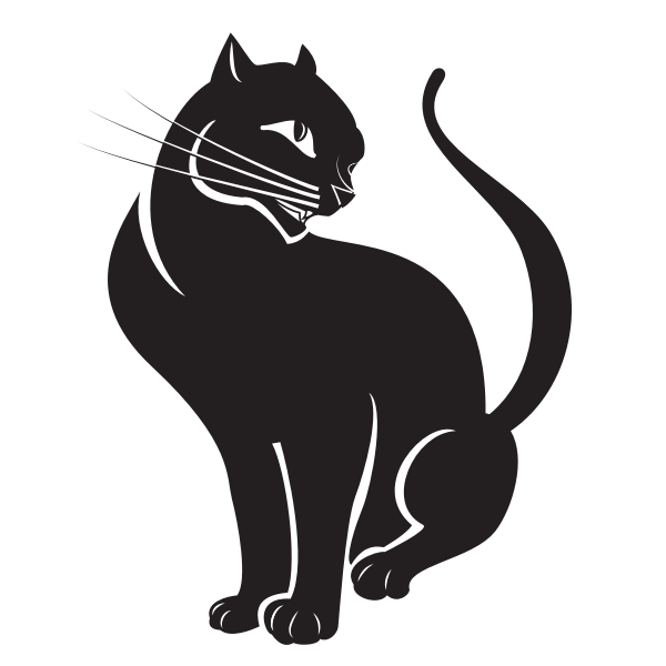 Cat silhouette clip art