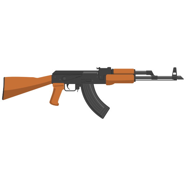 Flat design AK47