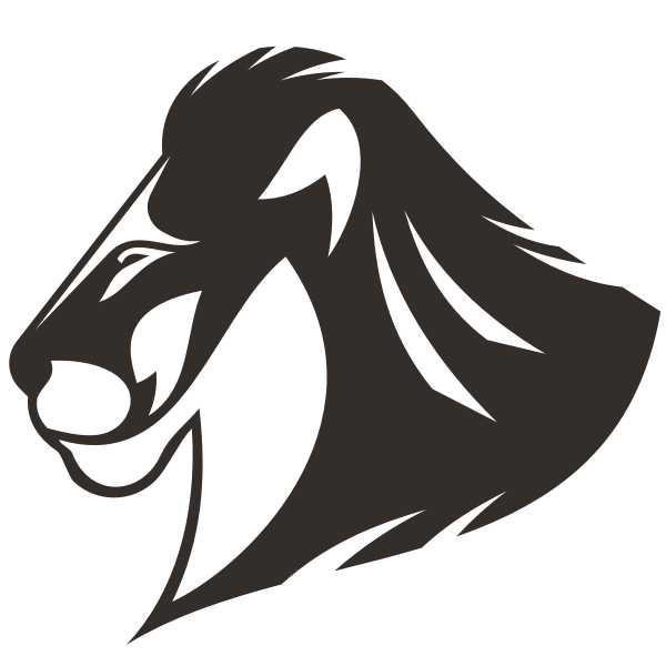 Lion silhouette graphics