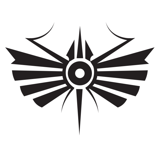 Tribal symbol silhouette