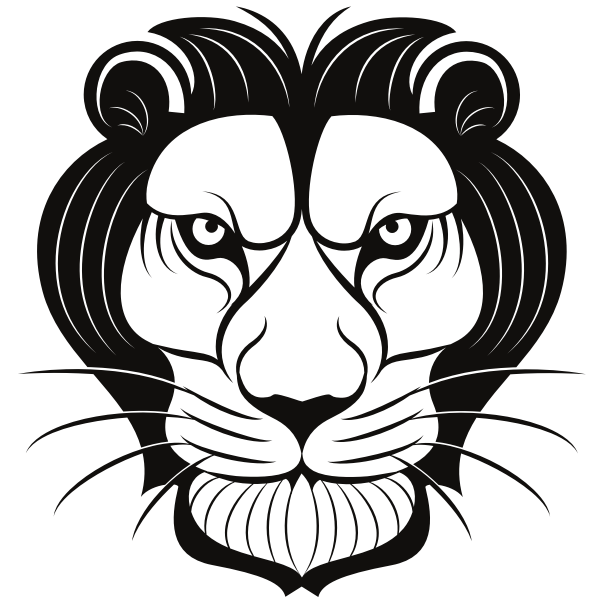 Lion head clip art