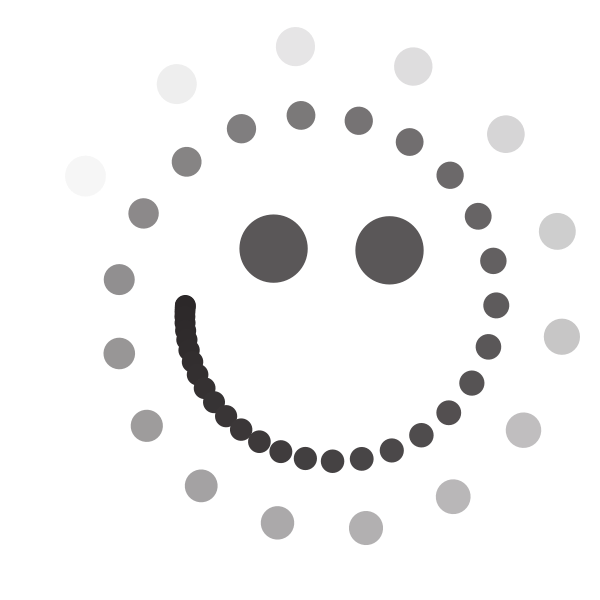 Smiley emoticon with dots