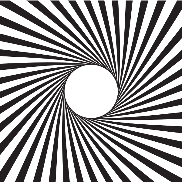 Radial sun rays black color