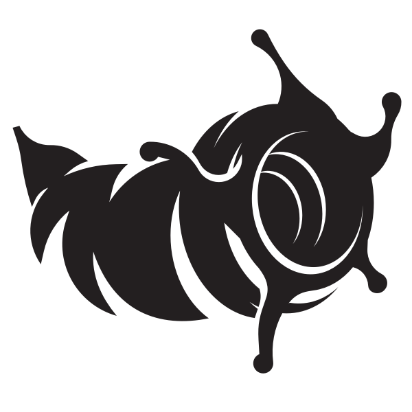 Seashell silhouette clip art