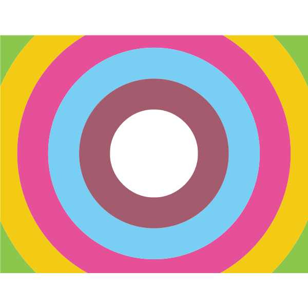 Circles in retro colors