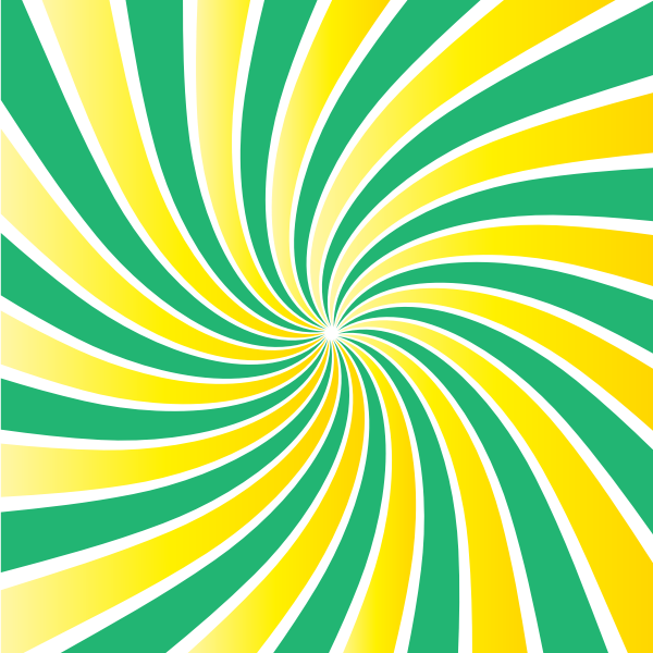 Green yellow radial beams