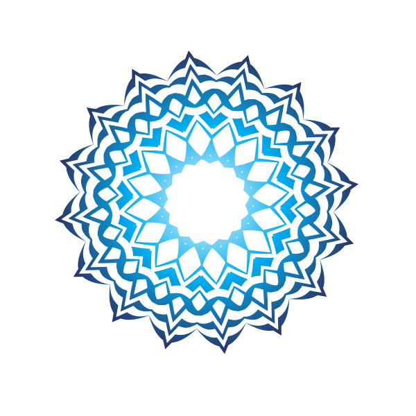 Blue decorative ornament