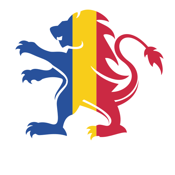 Romanian flag heraldic lion