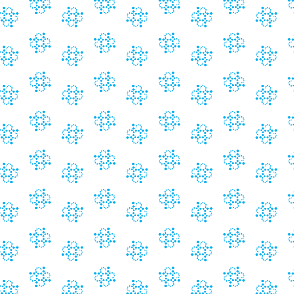 Blue floral decorative pattern