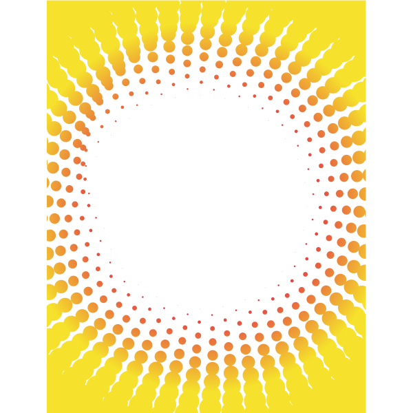 Halftone pattern in yellow color