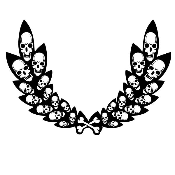 Skull wreath