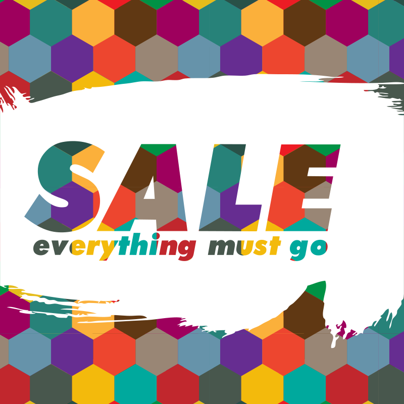 Sale storefront poster