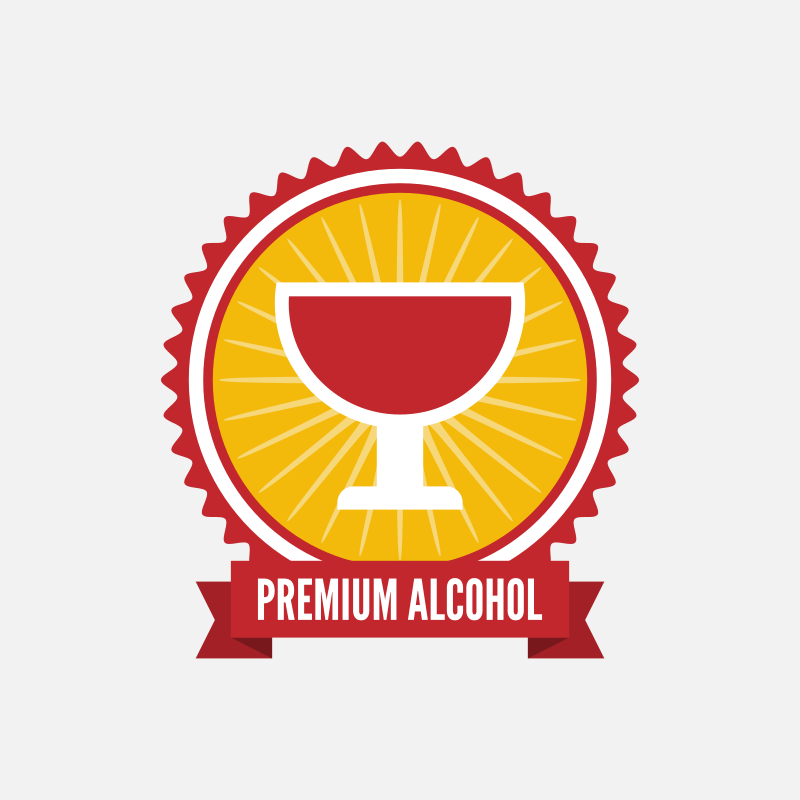 Premium drink label