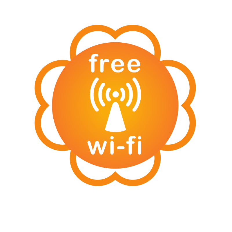 Free Wi-Fi Internet signal sticker
