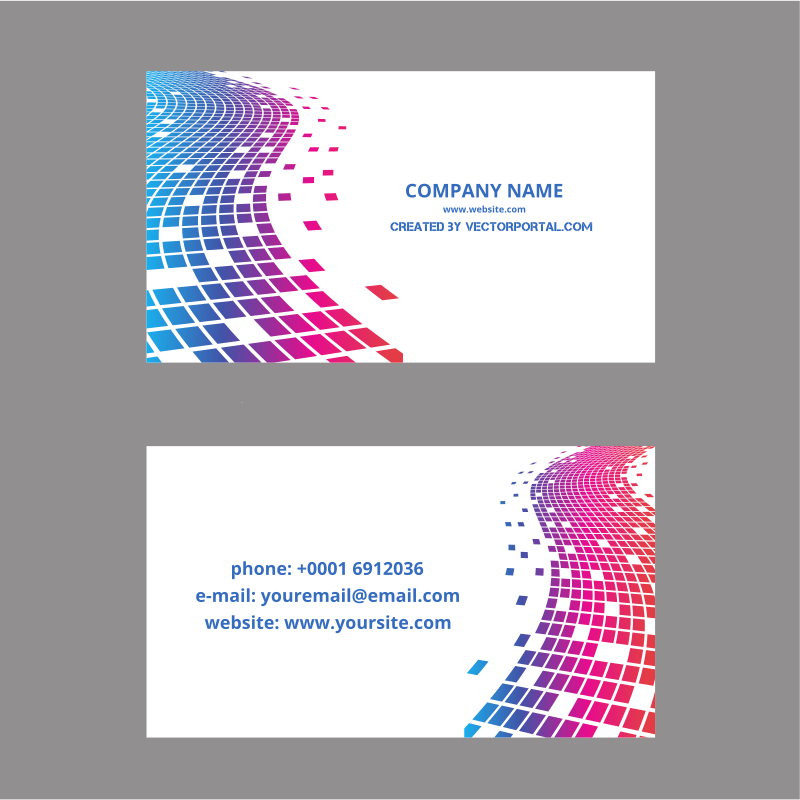 Company business card design