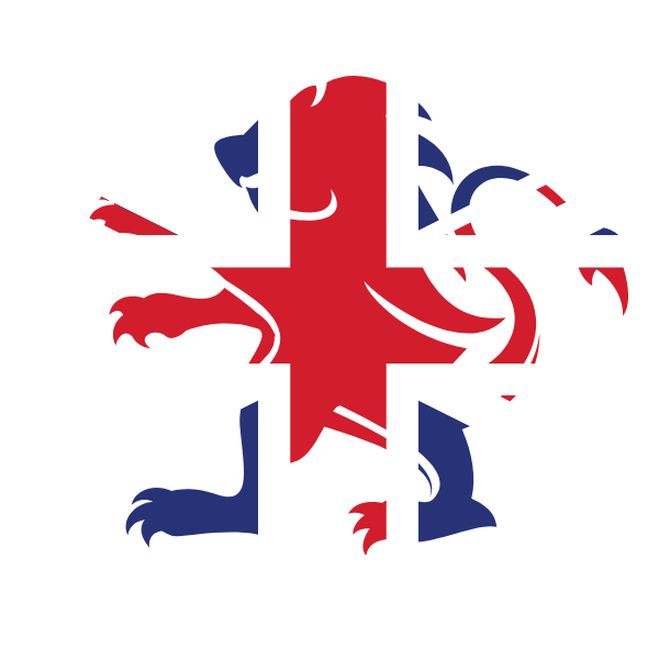 UK flag heraldic lion