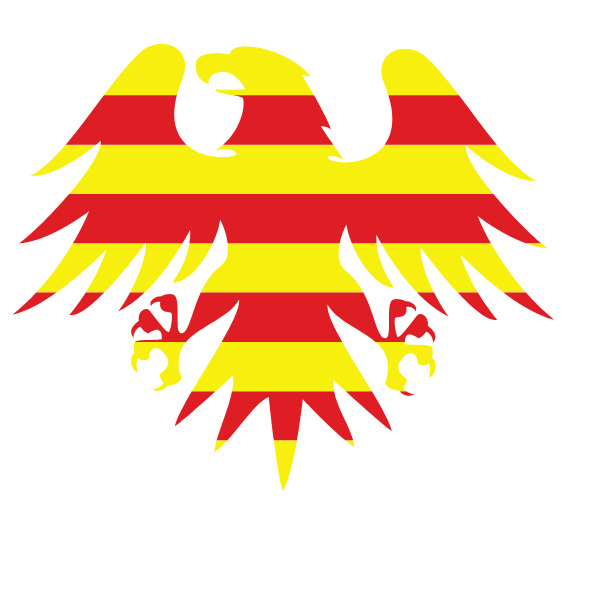 Catalan flag heraldic eagle symbol