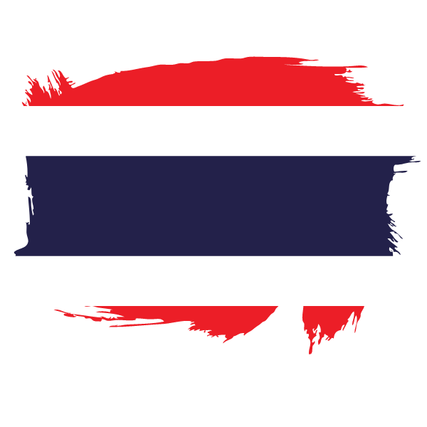 Painted flag of Thailand