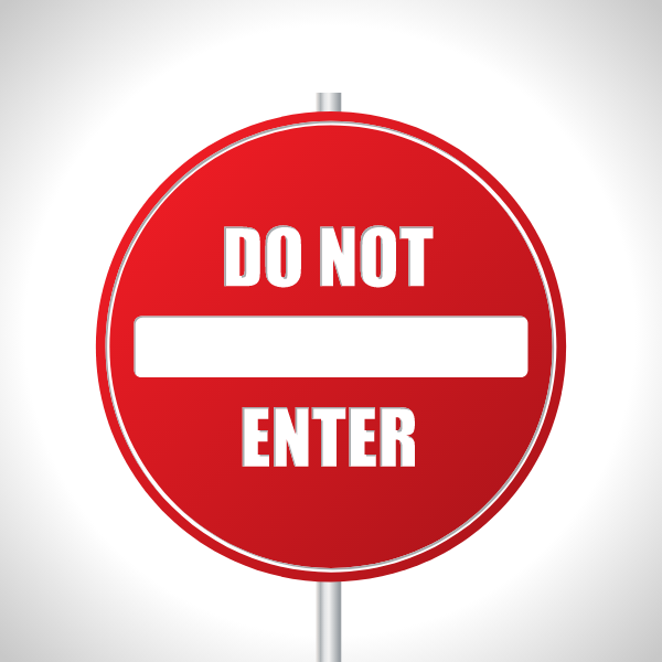 Do not enter road sign clip art