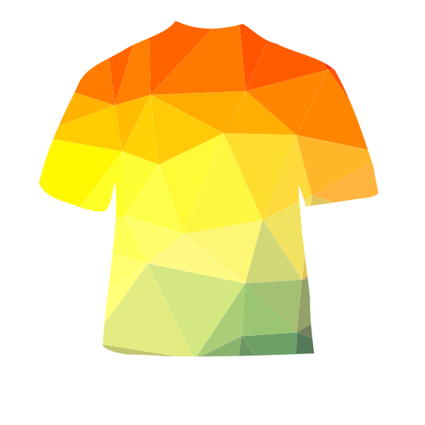 T-shirt color low poly