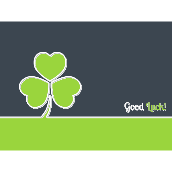 Good luck symbol clover flower