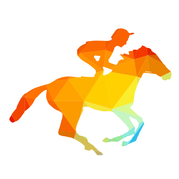 Jockey riding a horse