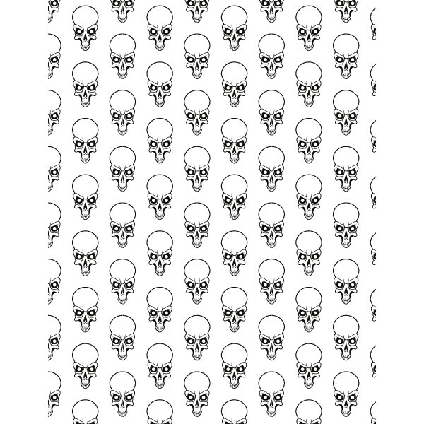 Seamless pattern skulls theme