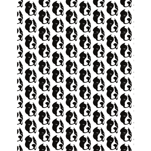 Dog head seamless pattern