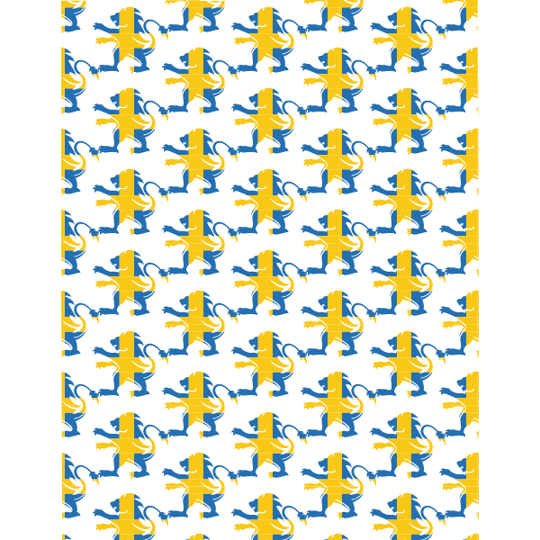 Swedish symbol seamless pattern