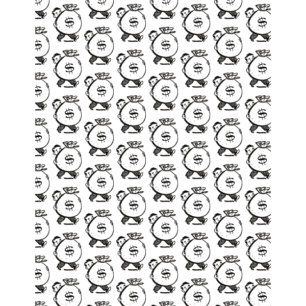 Money bags seamless pattern