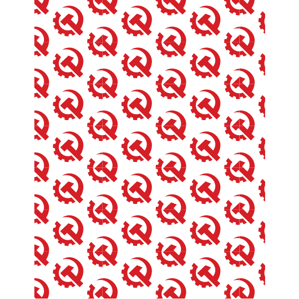 USA communist party symbol seamless pattern
