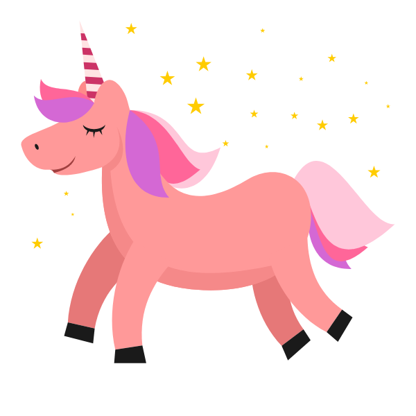 Unicorn happy horse