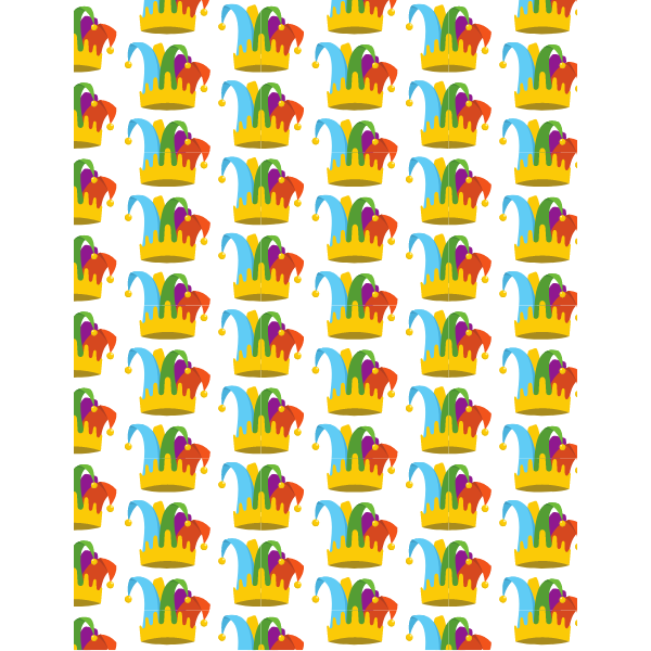 Circus hats seamless pattern background