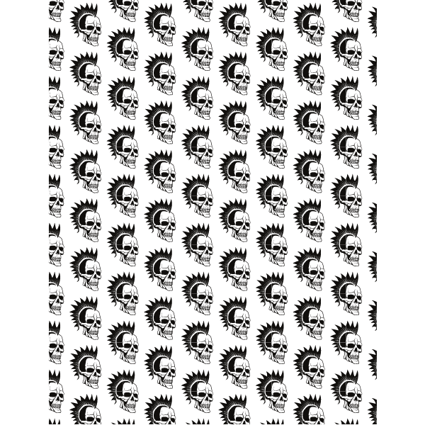 Seamless pattern with skulls