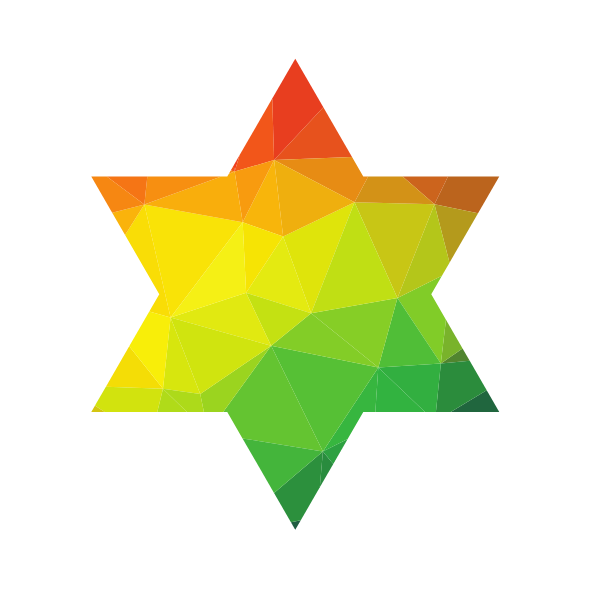 Star of David in color