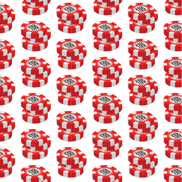 Casino tokens 3d pattern