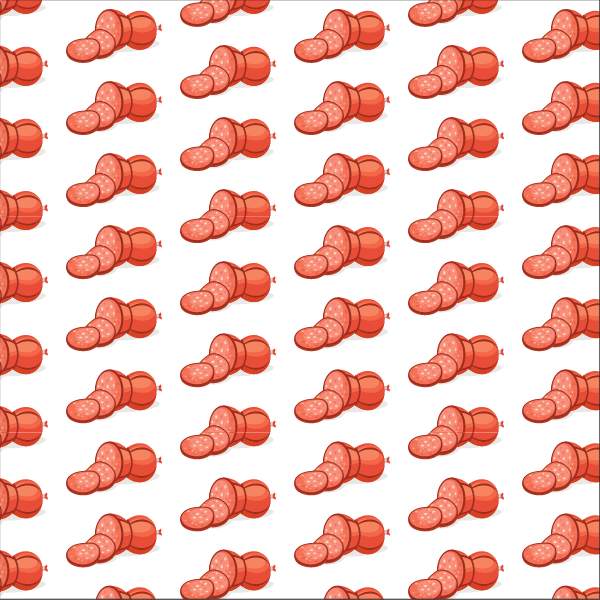 Sausages seamless pattern