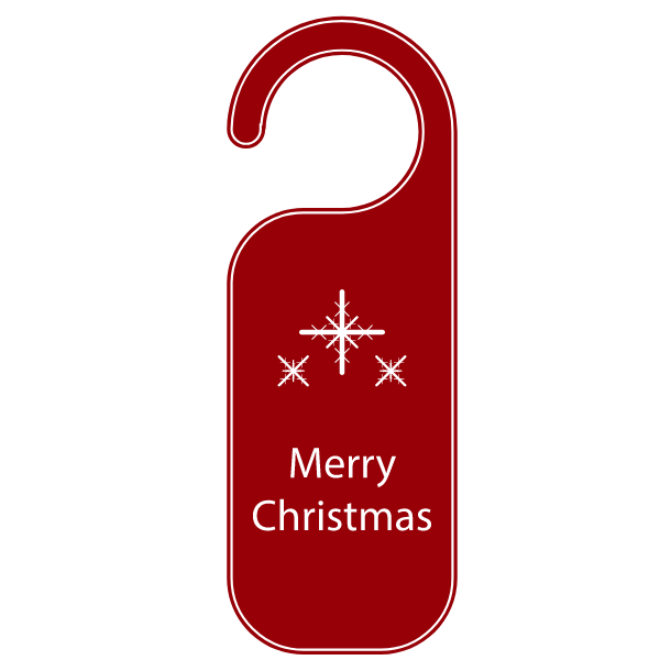 Merry Christmas door hanger